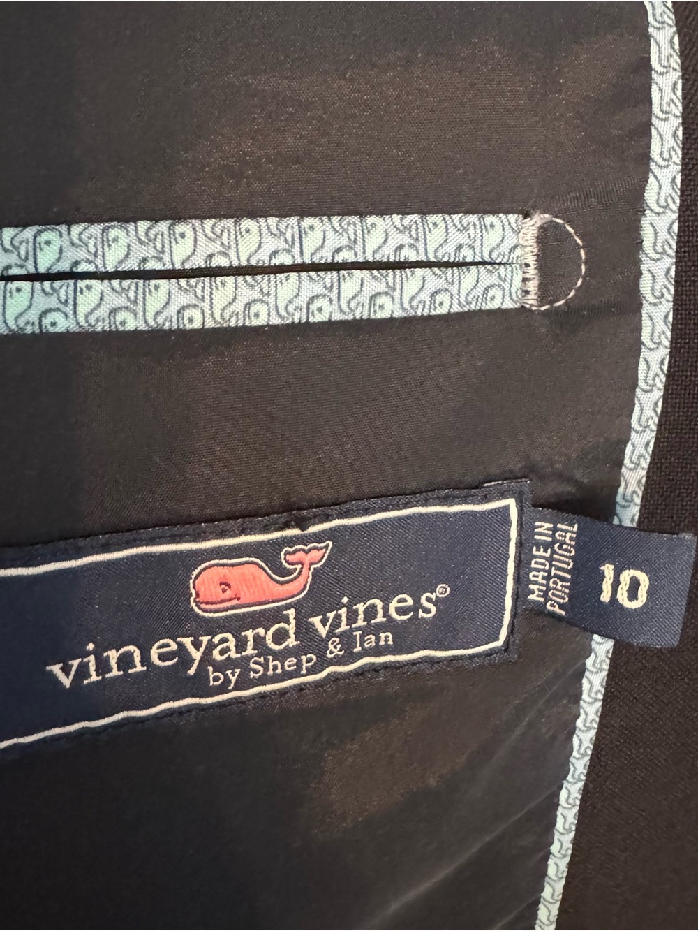 Vineyard Vines Kids' Classic Blazer, Navy size 10 anchor gold buttons 100% wool - Picture 6 of 8